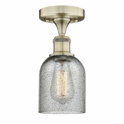 Caledonia - 1 Light Semi-Flush Mount In Industrial Style-9.75 Inches Tall and 5 Inches Wide