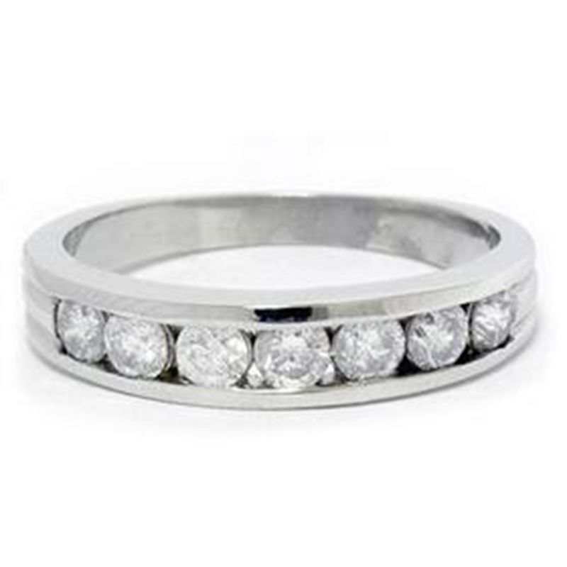 Pompeii3 1ct Round Real 14K Diamond Wedding Anniversary Ring, 1 of 5