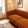 VASIP Luxury Blue Velvet Chesterfield Sofa,3-Seater with Gold Metal Legs and Channel Tufted Back,for Living Room,Office - 3 of 4