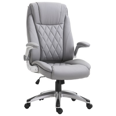 Executive Ergonomic Swivel High Back Thick Chair Cushion PU Luxury