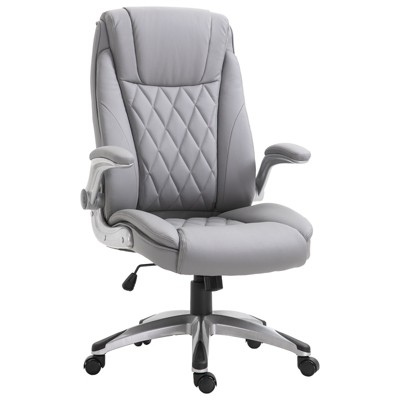 Vinsetto Big and Tall Executive Office Chair 400lbs Computer Desk Chair w/High Back PU Leather Ergonomic Upholstery,White