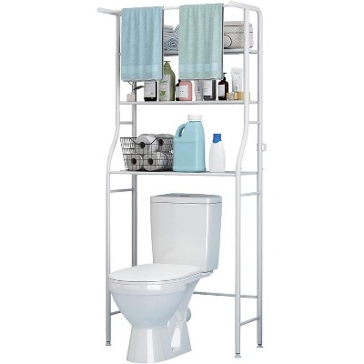 3-Tier Over The Toilet Rack,Bathroom Shelf Space Saver,Corner Stand Storage Organizer