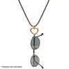 Calabria Eyeglass Necklace in Brown with Gold Heart Diamond Loop 29"inch - 2 of 4