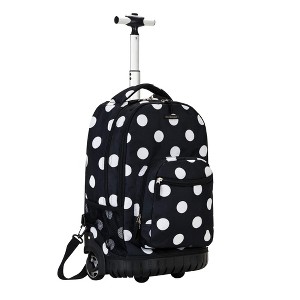 Rockland Single Handle Rolling Backpack BLACKDOT One Size - 1 of 4