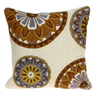 Parkland Collection,Klover Accent Beige Pillow Cover With Poly Insert