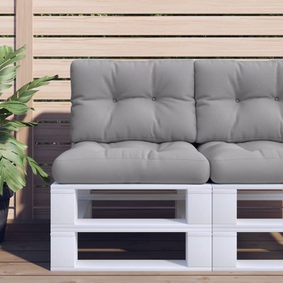 vidaXL Pallet Cushion Gray 19.7"x15.7"x4.7" Fabric
