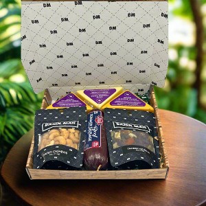 Delicatessen Gift Box – Gourmet Meat, Cheese & Nut Snack Pack - 1 of 4