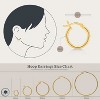 Set of 3 2mm Hoop Earrings for Women, 10, 15 & 20mm - 3 of 4