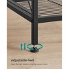 SONGMICS 5-Tier Metal Storage Rack, Shelving Unit with X Side Frames, Dense Mesh, 12.6 x 15.7 x 57.3 Inches, Ink Black - 4 of 4
