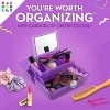Caboodles On the Go Girl Makeup Bag -Purple Jelly Sparkle - 2 of 4