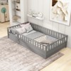 VYNXARIA Twin Size Floor Bed with High Security Barrier - 2 of 4