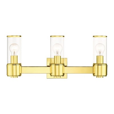 Livex Lighting Quincy 3 - Light Vanity in  Polished Brass