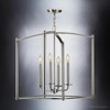 Urban Ambiance Luxury Contemporary Chandelier,  25"H x 19.625"W,  Brushed Nickel Finish, UHP3830 - 3 of 4
