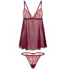 Adore Me Women's Anatta Babydoll Lingerie - 3 of 3