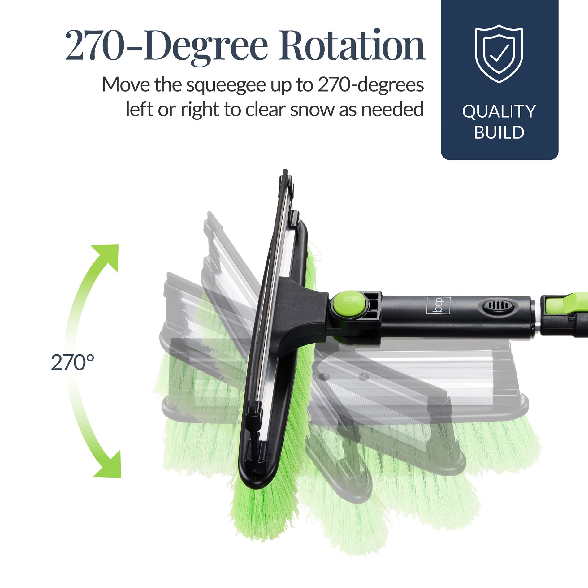 Best Choice Products 39" Extendable Snow Brush with Squeegee & Ice Scraper, Auto Snow Brush, Auto Ice Scraper - Lime