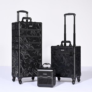 Byootique 3-Piece Makeup Train Cases Cosmetic Organizer Kit Artist CB - 1 of 4