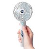 Airbro FHA-30 3.5-In. 6-Blade 5-Speed Handheld Personal Portable Rechargeable Fan with Power Bank, White - 3 of 4