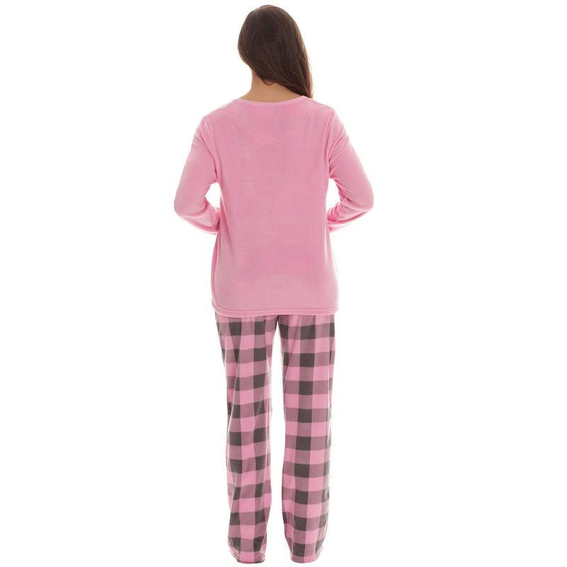 Just Love Womens Ultra-Soft Pajama Pant Set with Matching Socks - 3 Piece Micro Fleece PJ Set, 3 of 4