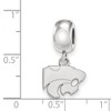 Black Bow Jewelry Sterling Silver Kansas State Wildcats NCAA Bead Charm - 3 of 4