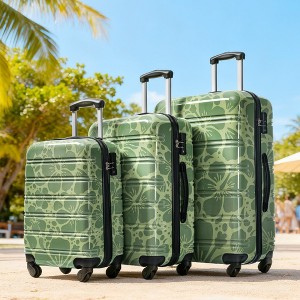 3-Piece Hardshell Spinner Luggage Set with TSA Lock, Lightweight Polycarbonate Suitcases (20" / 24" / 28")-- Frevyn - 1 of 4