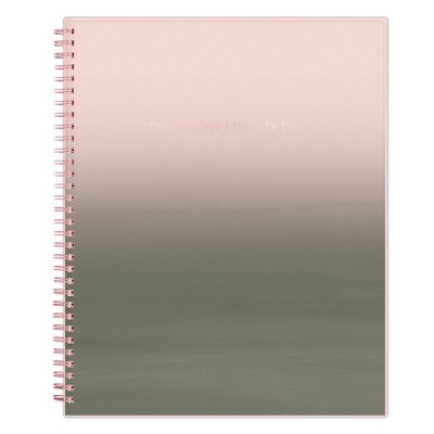 2021-22 Academic Planner 8.5" x 11" Frosted Weekly/Monthly Wirebound Ballet - Blue Sky