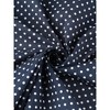 Allegra K Women's Vintage Button Down Polka Dots Sleeveless Belted Shirt Dress - 4 of 4