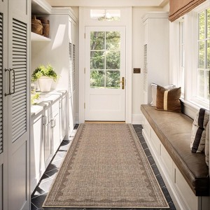 coucheta Multi-size Washable Area Rugs for Living Room, Modern Non-Slip Low-Pile Carpet with Rubber Back, for Bedroom, Dining, Office, Entryway - 1 of 4