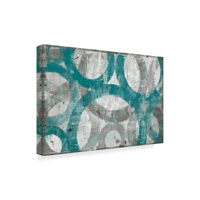Trademark Fine Art -Michael Mullan 'Industrial I Teal' Canvas Art