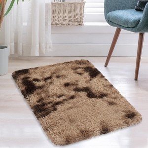 Washable Area Rug, Distressed Striped Living Room Rugs Non Slip Stain Resistant Indoor Carpet for Dining Room Bedroom Low Pile Farmhouse Rug - 1 of 4