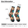 Pattern Women Printed Crew Socks Funny Funky Socks Soft Polyester Novelty Gifts for Artists Men - 2 of 4