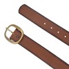 Cowgirls Rock Women's 1.5 Inch Wide Center Bar Buckle Belt with Burnished Edges - 2 of 4