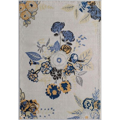 Rugs America Hanna Floral Transitional Area Rug