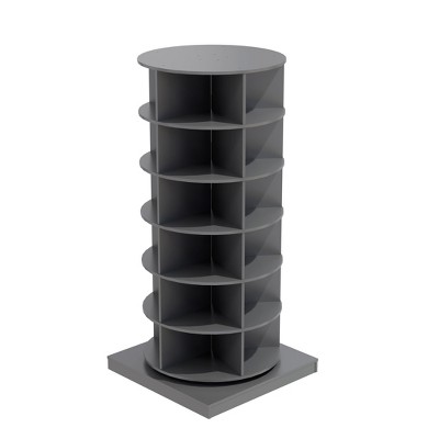 NicBex 360 Rotating Shoe Cabinet 6-Tier Organizer Spinning Shoe Rack Holds Up to 24 Pairs of Shoes for Entryway,Hallway