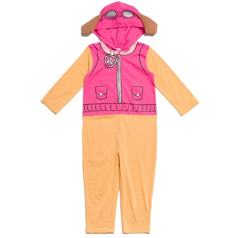 Paw Patrol Skye Infant Baby Girls Zip Up Costume Hoodie Pink 18 Months :  Target