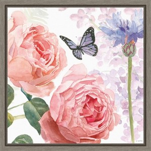 Amanti Art Boho Bouquet II (Butterfly Floral) by James Wiens Canvas Wall Art Print Framed 16 x 16-in. - 1 of 4