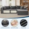 106" Cloud Couch Sectional Sofa with l-Shape Chaise and Memory Foam,Modular Sofa for Living Room, Upholstered Couch, Right Facing - 3 of 4