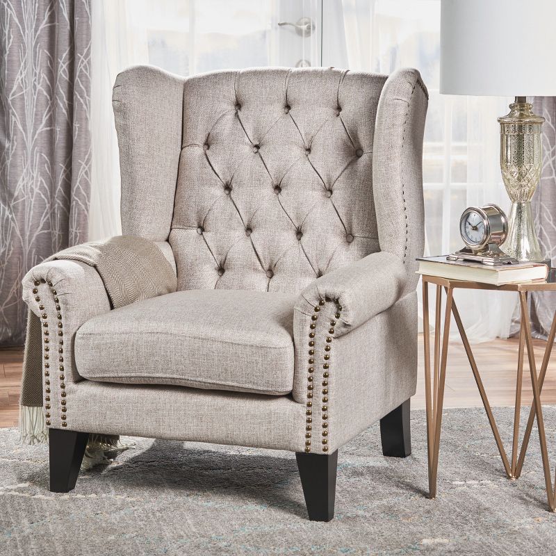 Laird Traditional Winged Accent Chair - Christopher Knight Home, 3 of 8