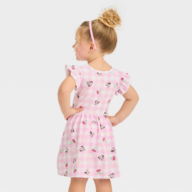 Toddler Girls' Disney Minnie Mouse Cap Sleeve Dress - Pink, 2 of 6