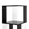 CAVINAS 5/6-Tier Rotating Bookshelf with Acrylic Panels,Modern Book Shelves with 360° Swivel Base,Floor Standing Bookcase for Living Room,Study - 4 of 4