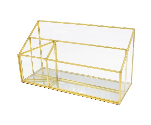 Glass Desktop Organizer - Gold - Threshold&#153;