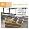 3-Room Tortoise Habitat House w/ Balcony & 2 Stories, 44" x 25.5" x 23" - 4 of 4