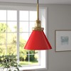 Hudson and Canal 8.5" Wide Pendant with Metal Shade - 2 of 4