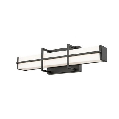 Harrison Matte Black Dimmable LED Vanity Light