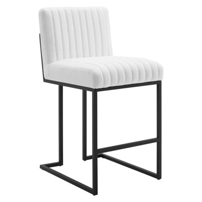 Indulge Channel Tufted Fabric Counter Height Barstool - Modway