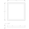 Progress Lighting Everlume 1-Light Edgelit Flush Mount, Black Finish, No Shade - 2 of 2