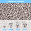Unique Bargains No Hole ABS Round Faux Pearl for Vase Fillers DIY Home Decoration 2500 Pcs - 2 of 4