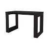 Vynxaria Modern Writing Computer Desk - Wengue Finish, Ample Work Surface, Sleek Rectangular Design, Sturdy Wood Legs - 3 of 4