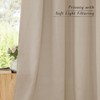 NICETOWN Linen Curtains, Vintage Grommet Top Semi Sheer Drapes, Privacy Assured Bedroom & Living Room Window Treatments - 2 of 4