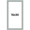 PosterPalooza | Panoramic Refined Blue Picture Frame - UV Acrylic, Foam Board Backing, Hanging Hardware - 2 of 4