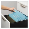 Universal Top Tab Classification Folders, 2" Expansion, 2 Fasteners, Letter Size, Light Blue Exterior, 25/Box - 4 of 4